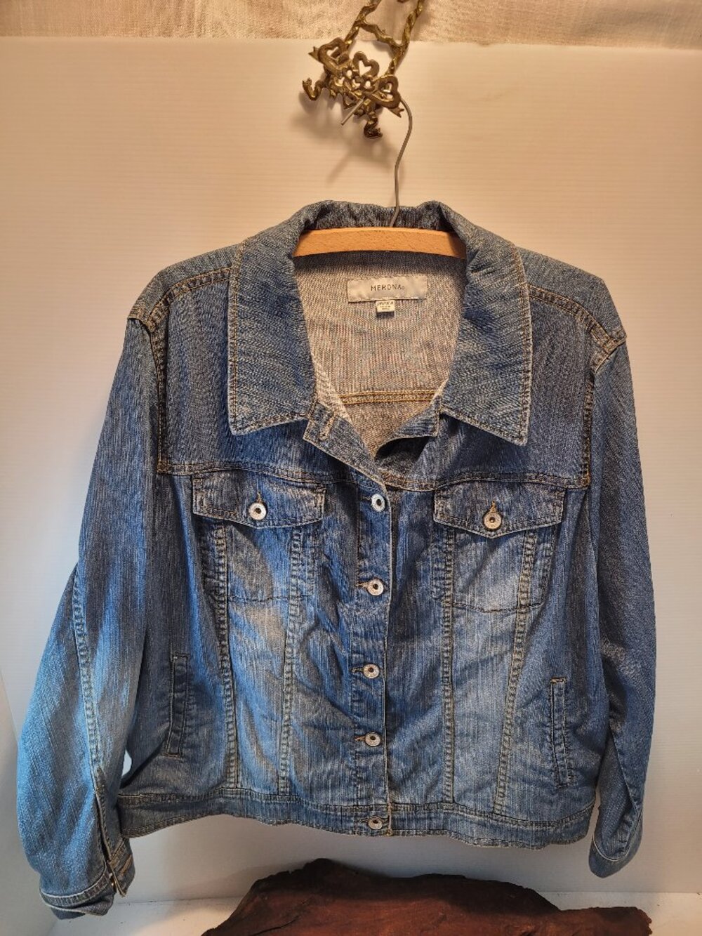 Merona Stretch Denim Jacket Plus Size 24/26